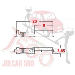 Kit 5 terminali tondi faston femmina Fiat 500 N-D-F1^